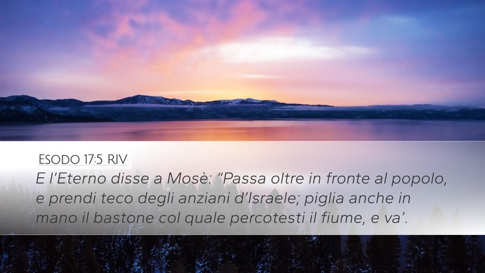 Esodo 17:5 RIV Bible Verse Image