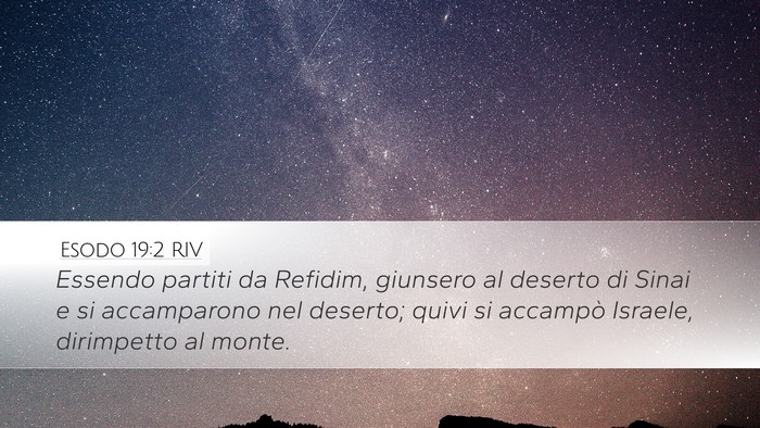 Esodo 19:2 RIV Bible Verse Image