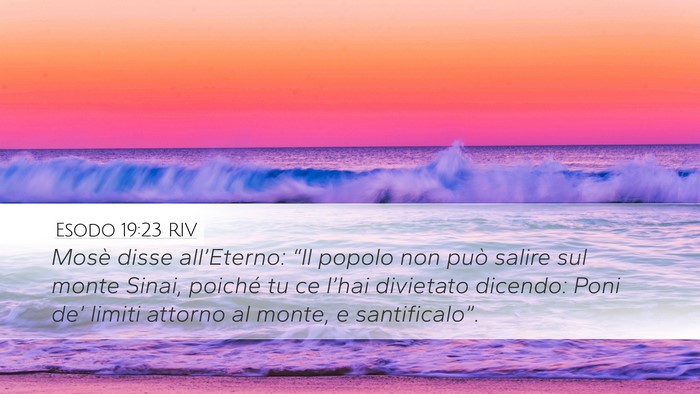 Esodo 19:23 RIV Bible Verse Image