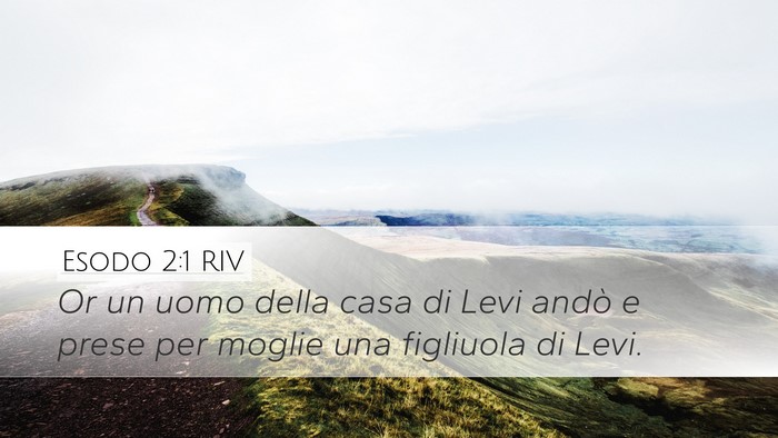 Esodo 2:1 RIV Bible Verse Image