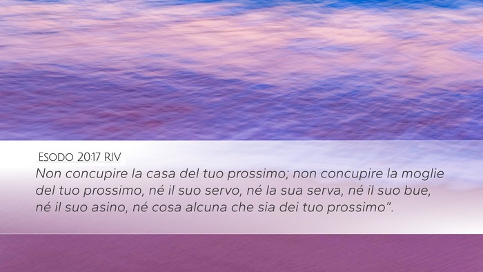 Esodo 20:17 RIV Bible Verse Image