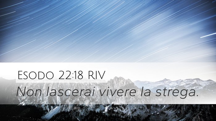 Esodo 22:18 RIV Bible Verse Image