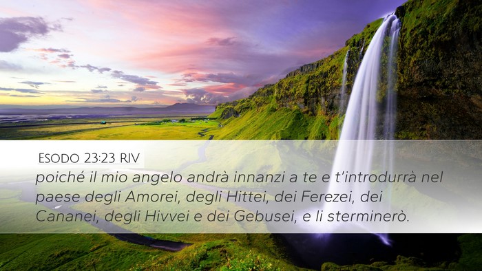 Esodo 23:23 RIV Bible Verse Image