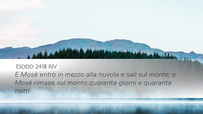 Esodo 24:18 RIV Bible Verse Image