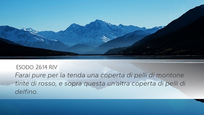 Esodo 26:14 RIV Bible Verse Image