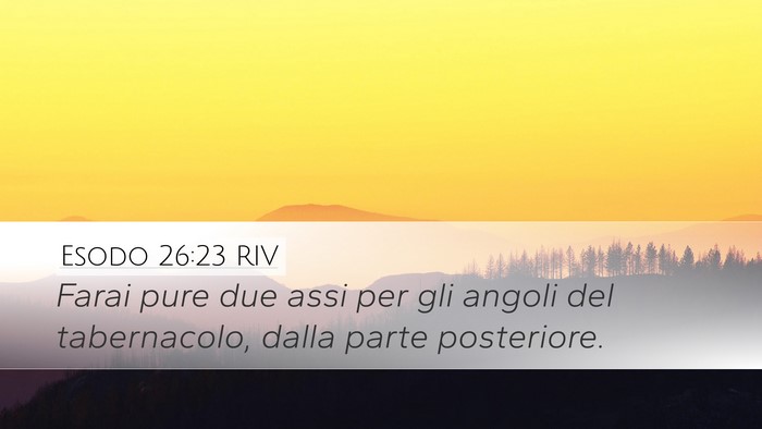 Esodo 26:23 RIV Bible Verse Image