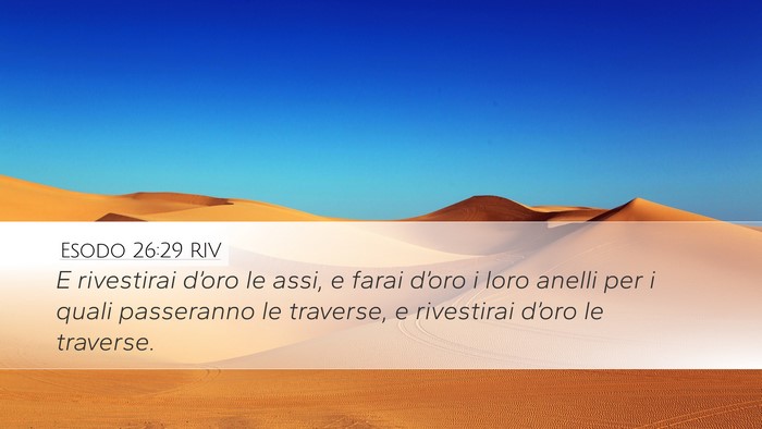 Esodo 26:29 RIV Bible Verse Image