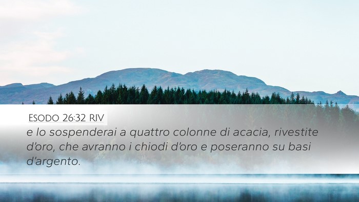 Esodo 26:32 RIV Bible Verse Image