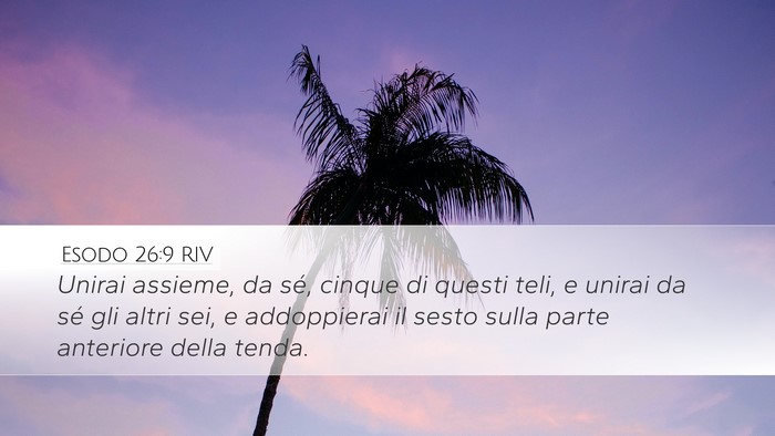 Esodo 26:9 RIV Bible Verse Image