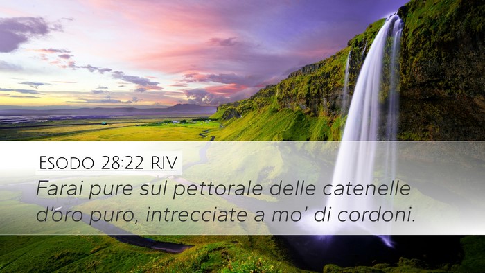 Esodo 28:22 RIV Bible Verse Image