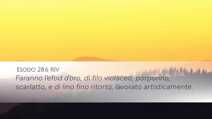 Esodo 28:6 RIV Bible Verse Image