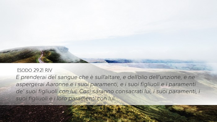 Esodo 29:21 RIV Bible Verse Image