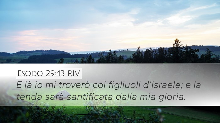 Esodo 29:43 RIV Bible Verse Image