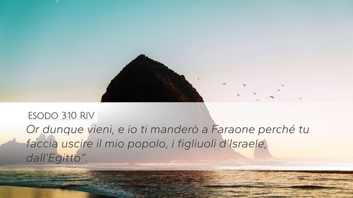 Esodo 3:10 RIV Bible Verse Image