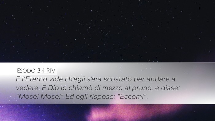 Esodo 3:4 RIV Bible Verse Image