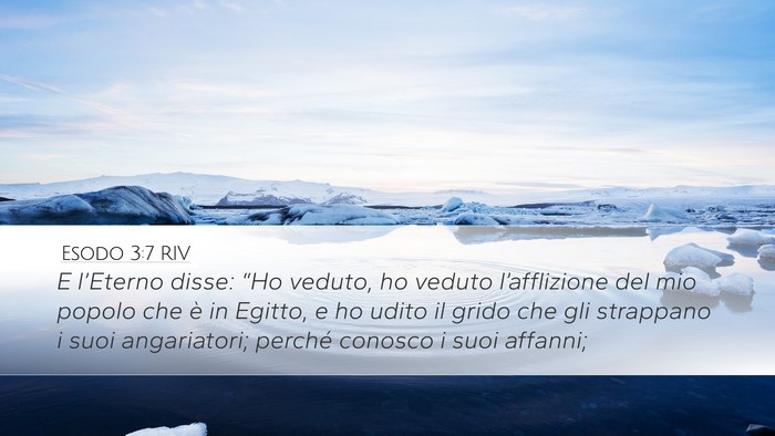 Esodo 3:7 RIV Bible Verse Image