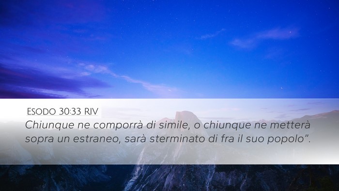 Esodo 30:33 RIV Bible Verse Image