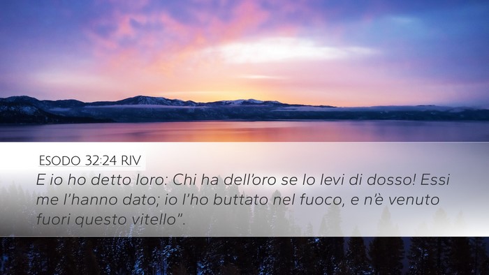 Esodo 32:24 RIV Bible Verse Image