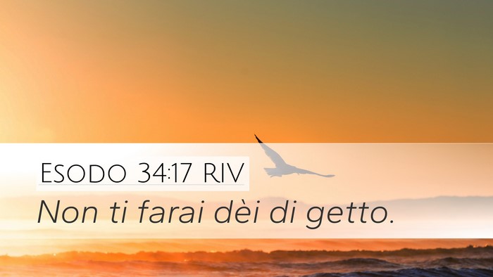 Esodo 34:17 RIV Bible Verse Image