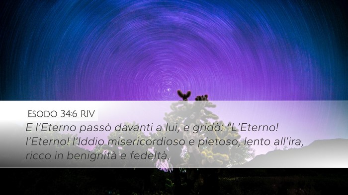 Esodo 34:6 RIV Bible Verse Image