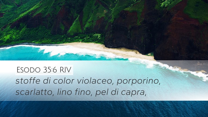 Esodo 35:6 RIV Bible Verse Image