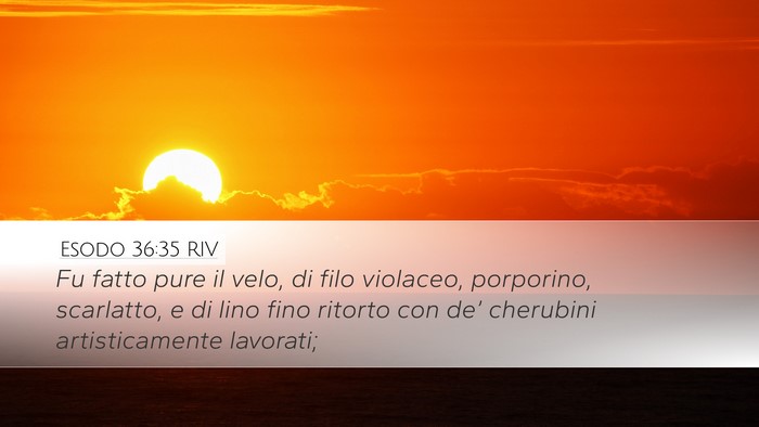 Esodo 36:35 RIV Bible Verse Image