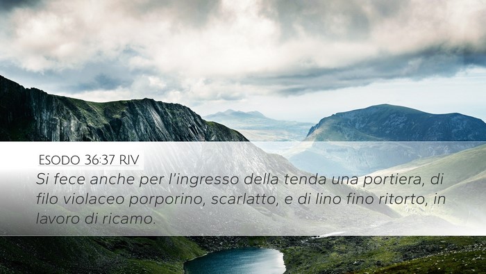 Esodo 36:37 RIV Bible Verse Image