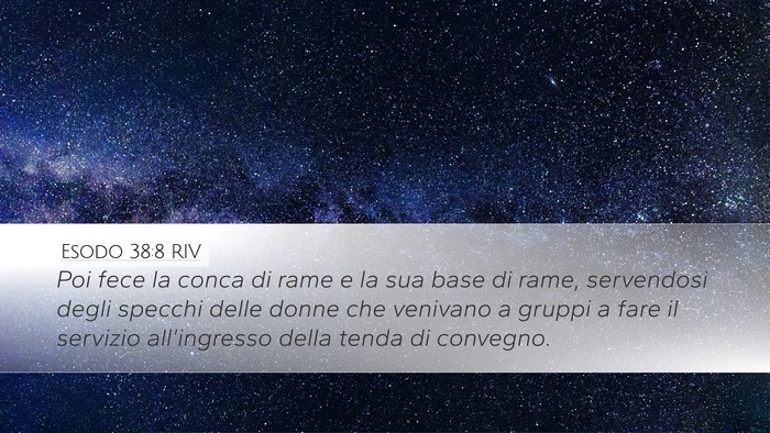 Esodo 38:8 RIV Bible Verse Image