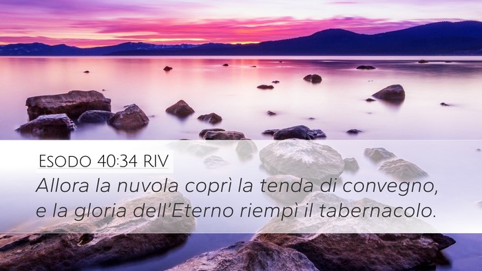Esodo 40:34 RIV Bible Verse Image