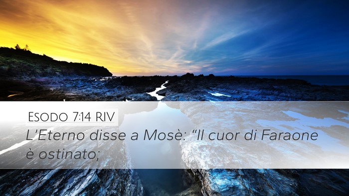 Esodo 7:14 RIV Bible Verse Image