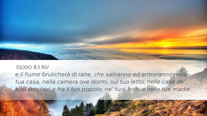 Esodo 8:3 RIV Bible Verse Image