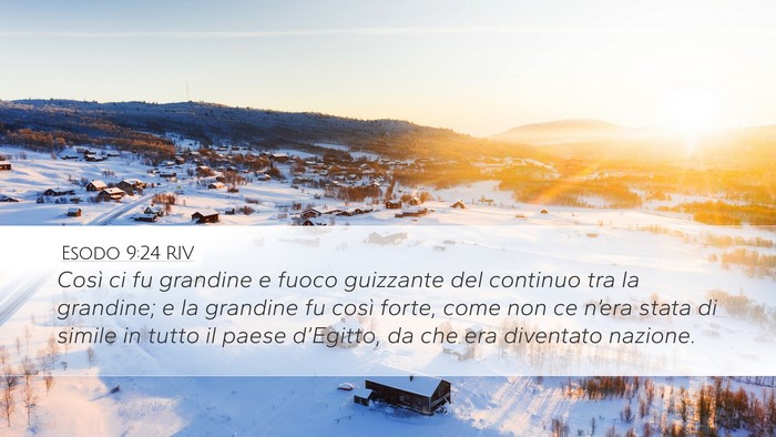Esodo 9:24 RIV Bible Verse Image