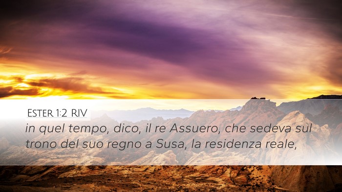 Ester 1:2 RIV Bible Verse Image