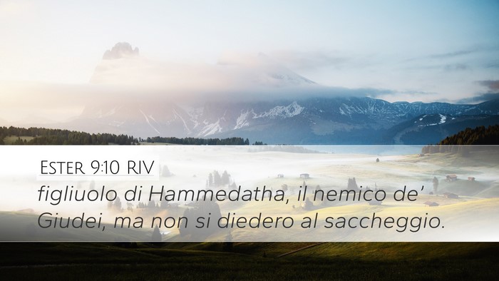 Ester 9:10 RIV Bible Verse Image