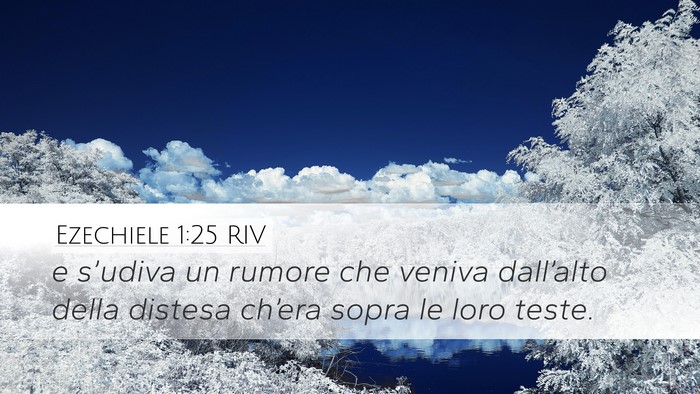 Ezechiele 1:25 RIV Desktop Wallpaper - e s’udiva un rumore che veniva dall’alto - Desktop Bible Verse Wallpaper