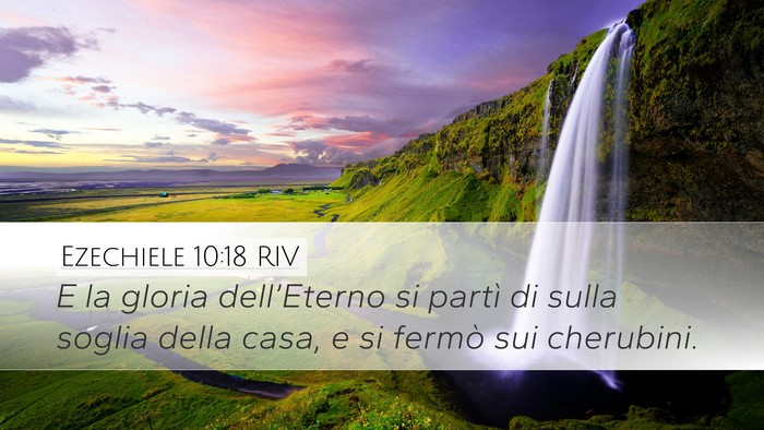 Ezechiele 10:18 RIV Bible Verse Image