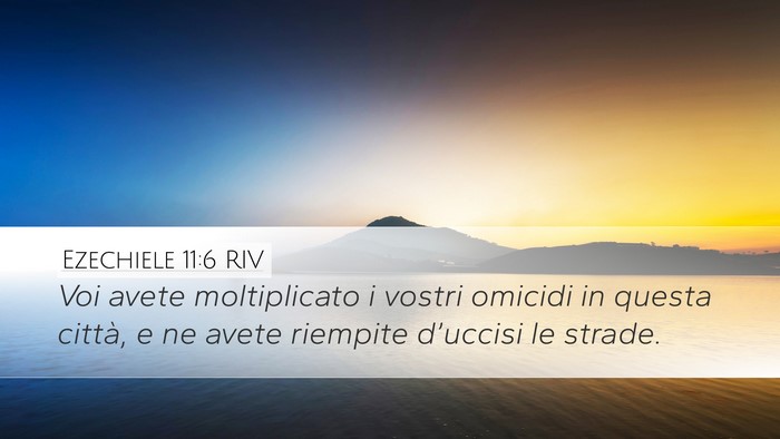 Ezechiele 11:6 RIV Bible Verse Image