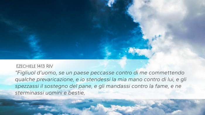 Ezechiele 14:13 RIV Bible Verse Image