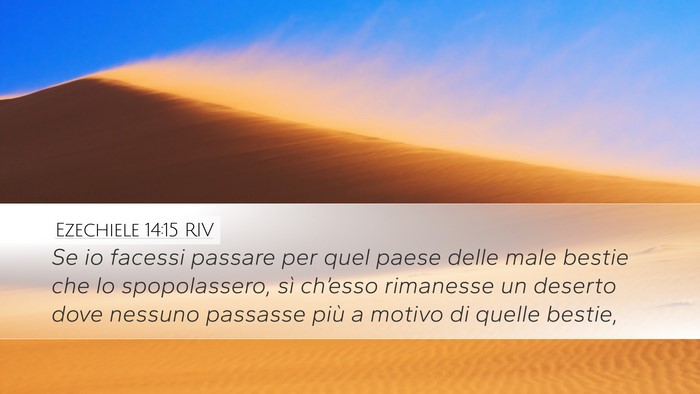 Ezechiele 14:15 RIV Bible Verse Image