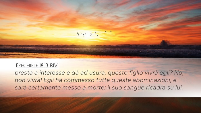 Ezechiele 18:13 RIV Bible Verse Image