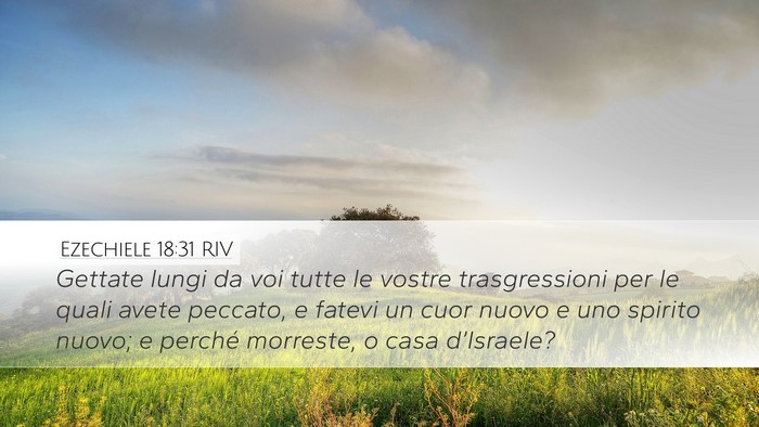 Ezechiele 18:31 RIV Bible Verse Image