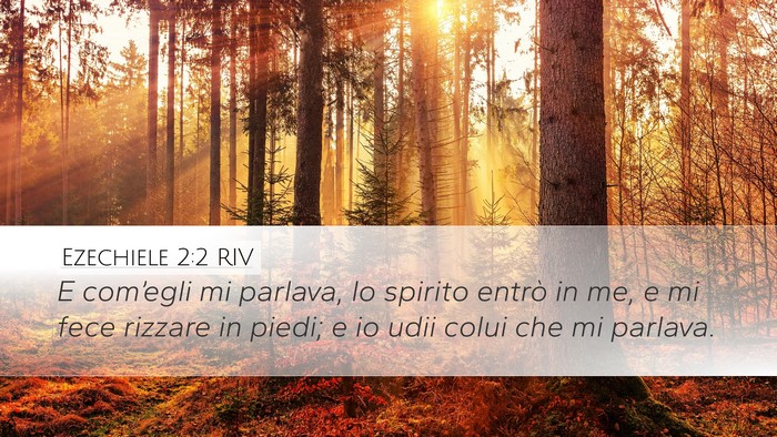 Ezechiele 2:2 RIV Bible Verse Image