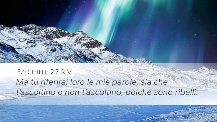 Ezechiele 2:7 RIV Bible Verse Image