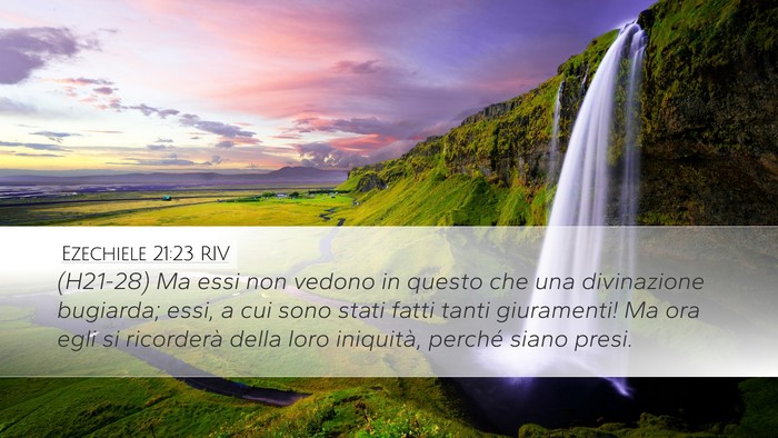 Ezechiele 21:23 RIV Bible Verse Image