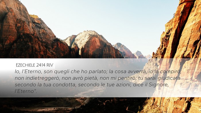 Ezechiele 24:14 RIV Bible Verse Image