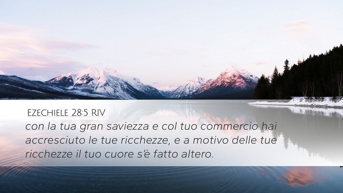 Ezechiele 28:5 RIV Bible Verse Image