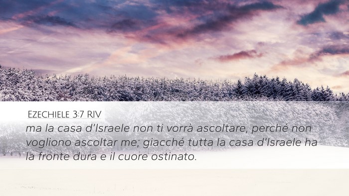 Ezechiele 3:7 RIV Bible Verse Image