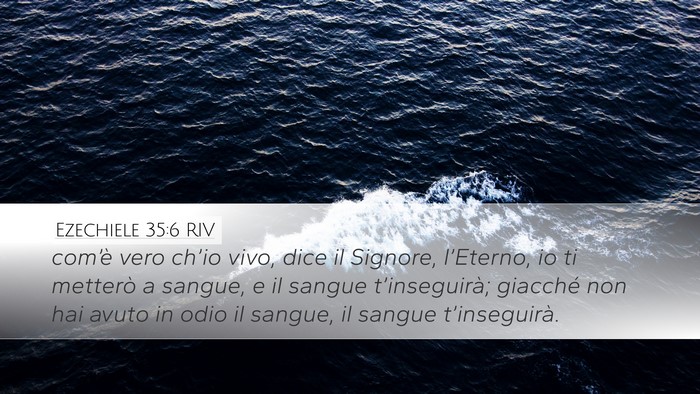 Ezechiele 35:6 RIV Bible Verse Image