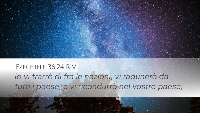 Ezechiele 36:24 RIV Bible Verse Image