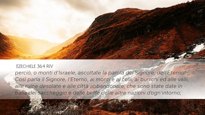 Ezechiele 36:4 RIV Bible Verse Image